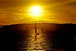 Auckland Harbour Bridge at sunset